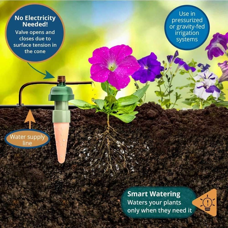Blumat Drip Irrigation System - Tropf Patio and Deck Starter Kit - Automatic Plant Watering Devices - Easy Setup Self Watering System for Indoor - Prevents Overwatering - Image 3